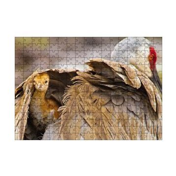 Cakapuzzle Akbaba Kanatları Arasında Yavrusu 120 Parça Ahşap Puzzle