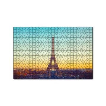 Cakapuzzle Akşamüzeri Eyfel Kulesi ve Paris 120 Parça Ahşap Puzzle