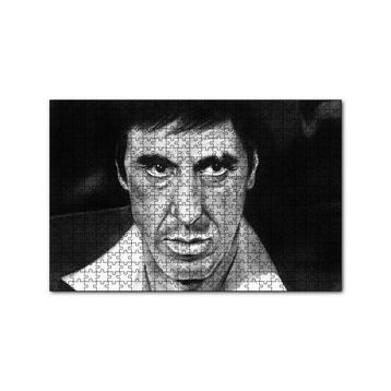 Cakapuzzle Al Pacino Karakalem Çizim 120 Parça Ahşap Puzzle