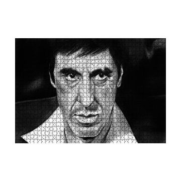 Cakapuzzle Al Pacino Karakalem Çizim 120 Parça Ahşap Puzzle