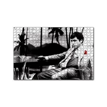Cakapuzzle Al Pacino Tony Montana Yaralı Yüz 120 Parça Ahşap Puzzle