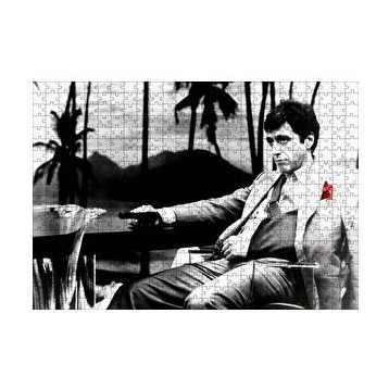Cakapuzzle Al Pacino Tony Montana Yaralı Yüz 120 Parça Ahşap Puzzle