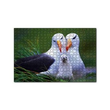 Cakapuzzle Albatross Kuşu Ailesi 120 Parça Ahşap Puzzle