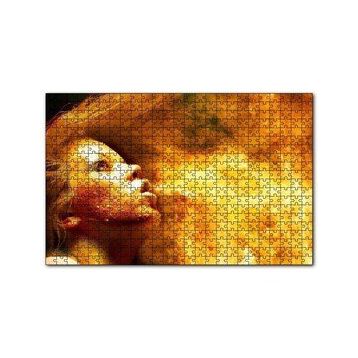 Cakapuzzle Alev Soluyan Alev Saçlı Kadın 120 Parça Ahşap Puzzle
