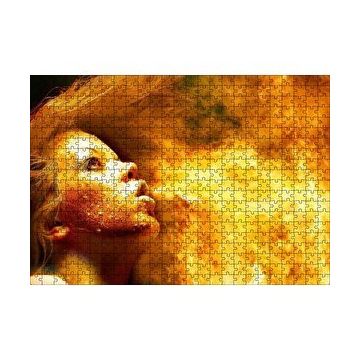 Cakapuzzle Alev Soluyan Alev Saçlı Kadın 120 Parça Ahşap Puzzle