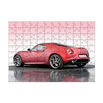Cakapuzzle Alfa Romeo 4C Concept Arabası Görseli 120 Parça Ahşap Puzzle