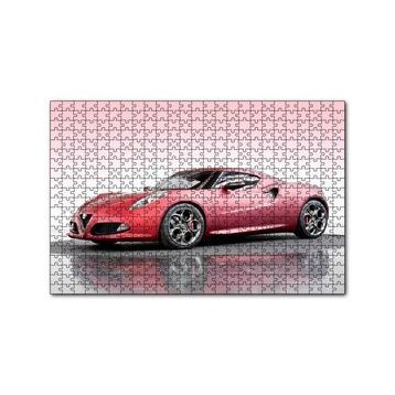 Cakapuzzle Alfa Romeo 4C Concept Kırmızı Otomobil Görseli 120 Parça Ahşap Puzzle