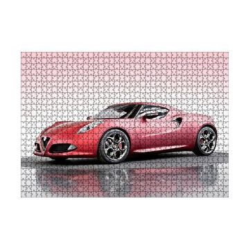 Cakapuzzle Alfa Romeo 4C Concept Kırmızı Otomobil Görseli 120 Parça Ahşap Puzzle