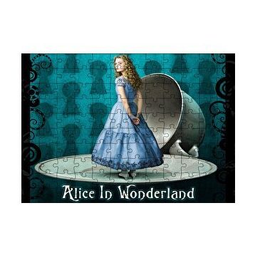 Cakapuzzle Alice Harikalar Diyarında Fincan ve Tabak 120 Parça Ahşap Puzzle