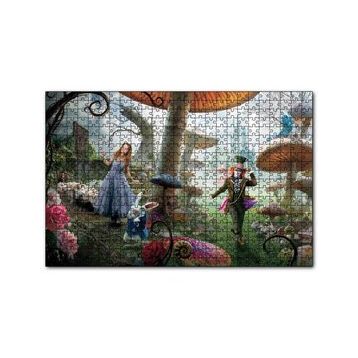 Cakapuzzle Alice Harikalar Diyarında Görseli 120 Parça Ahşap Puzzle