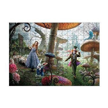 Cakapuzzle Alice Harikalar Diyarında Görseli 120 Parça Ahşap Puzzle