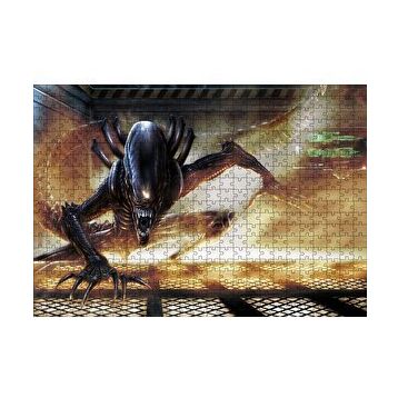Cakapuzzle Alien Xenomorph 120 Parça Ahşap Puzzle