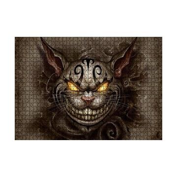 Cakapuzzle Amerikan Mcgee Cheshire Kedisi Görseli 120 Parça Ahşap Puzzle