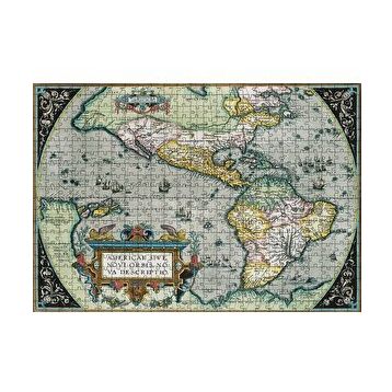 Cakapuzzle Amerikanın İlk Haritası 1570 Görsel 120 Parça Ahşap Puzzle