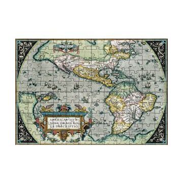 Cakapuzzle Amerikanın İlk Haritası 1570 Görsel 120 Parça Ahşap Puzzle
