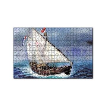 Cakapuzzle Amerikayı Keşfeden Colombun Yelkenlisi 120 Parça Ahşap Puzzle