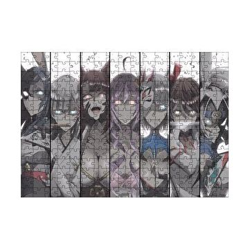 Cakapuzzle Anime Karakteri Kızlar Bir Arada 120 Parça Ahşap Puzzle