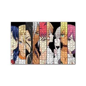 Cakapuzzle Anime Karakterler Şerit Kompozisyon 120 Parça Ahşap Puzzle