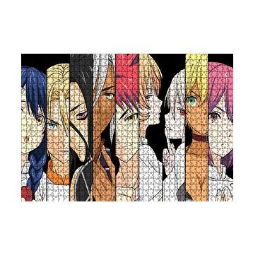 Cakapuzzle Anime Karakterler Şerit Kompozisyon 120 Parça Ahşap Puzzle