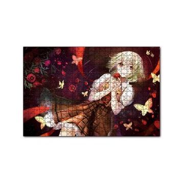 Cakapuzzle Anime Kız Yuuka Kazami 120 Parça Ahşap Puzzle