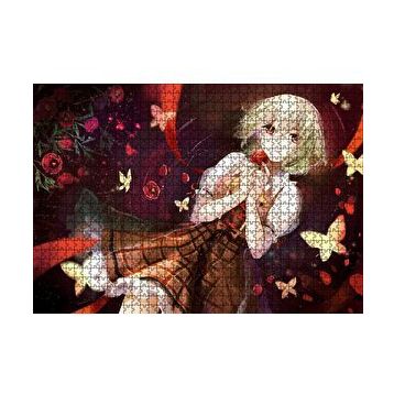 Cakapuzzle Anime Kız Yuuka Kazami 120 Parça Ahşap Puzzle