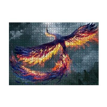 Cakapuzzle Anka Kuşu Yağlı Boya Resmi 120 Parça Ahşap Puzzle