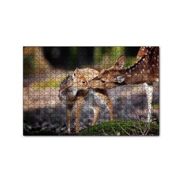 Cakapuzzle Anne Karaca ve Yavrusu 120 Parça Ahşap Puzzle