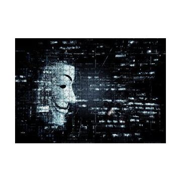 Cakapuzzle Anonymous Maske ve Kodlar 120 Parça Ahşap Puzzle