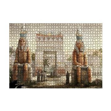 Cakapuzzle Antik Mısır Zafer Takı ve Sfenksler 120 Parça Ahşap Puzzle