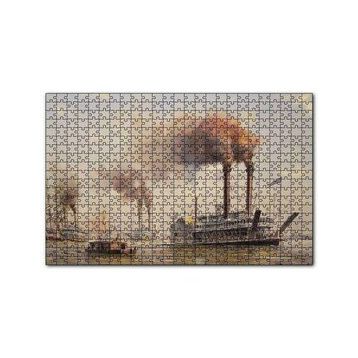 Cakapuzzle Antika Buharlı Vapurlar 120 Parça Ahşap Puzzle