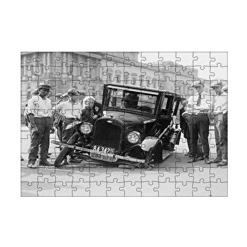 Cakapuzzle Antika Chevrolet Tekerlek Arızası 120 Parça Ahşap Puzzle