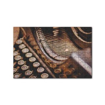 Cakapuzzle Antika Daktilo Yakın Çekim 120 Parça Ahşap Puzzle