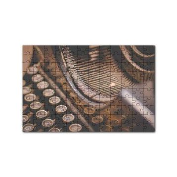 Cakapuzzle Antika Daktilo Yakın Çekim 120 Parça Ahşap Puzzle