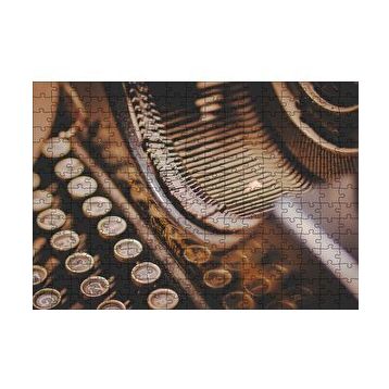 Cakapuzzle Antika Daktilo Yakın Çekim 120 Parça Ahşap Puzzle