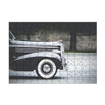 Cakapuzzle Antika Klasik Araba Ön Sağ Detay 120 Parça Ahşap Puzzle