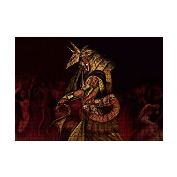 Cakapuzzle Anubis ve Çıplak Tutsakları 120 Parça Ahşap Puzzle