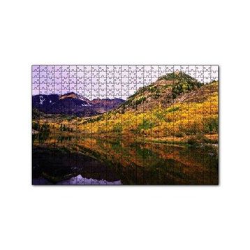 Cakapuzzle Appalachian Dağları ve Berrak Dağ Gölü 120 Parça Ahşap Puzzle