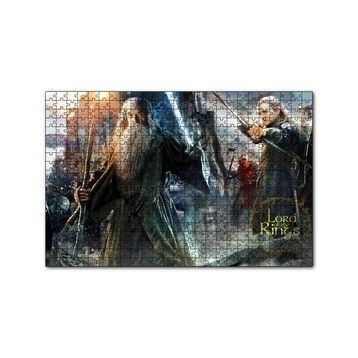 Cakapuzzle Aragorn Frodo Baggins Gandalf Gimli Leolas 120 Parça Ahşap Puzzle