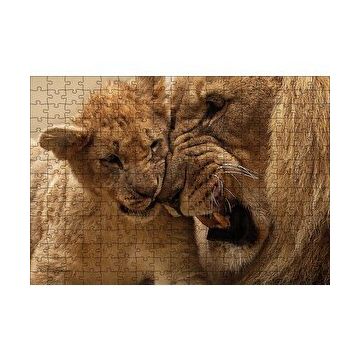 Cakapuzzle Aslan Baba ve Evlat 120 Parça Ahşap Puzzle