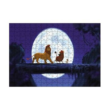 Cakapuzzle Aslan Kral Simba Timon Pumba 120 Parça Ahşap Puzzle