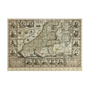 Cakapuzzle Aslan Şeklinde Eski Belçika Haritası 120 Parça Ahşap Puzzle