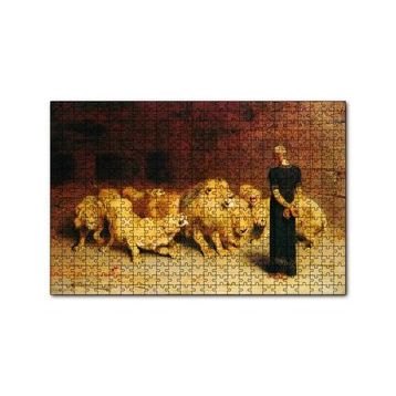 Cakapuzzle Aslan Terbiyecisi ve Aslanlar 120 Parça Ahşap Puzzle