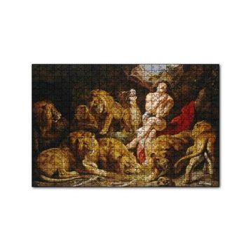 Cakapuzzle Aslanlara Atılan Danielın Yakarışı 120 Parça Ahşap Puzzle
