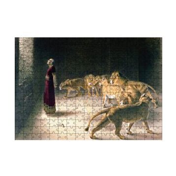 Cakapuzzle Aslanlara Atılan Danyal Peygamber 120 Parça Ahşap Puzzle