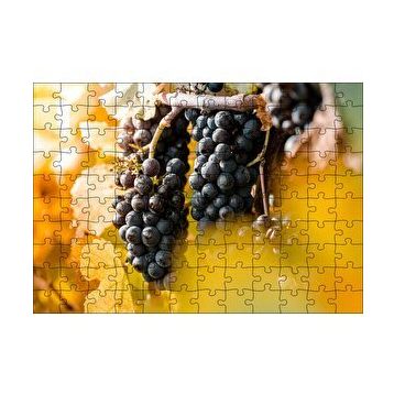 Cakapuzzle Asma Dalında Kara Üzümler 120 Parça Ahşap Puzzle