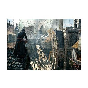 Cakapuzzle Assassins Creed Çatıdaki Suiakstçi 120 Parça Ahşap Puzzle