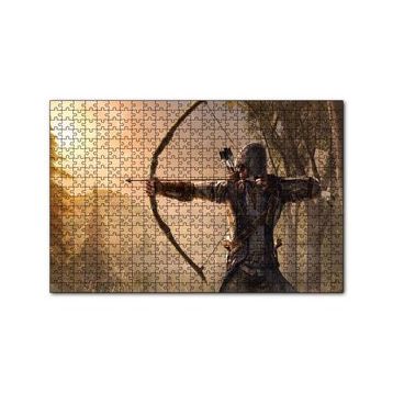 Cakapuzzle Assassins Creed Okçu Savaşçı ve Orman 120 Parça Ahşap Puzzle
