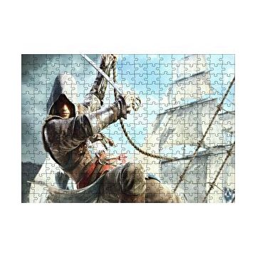 Cakapuzzle Assassins Creed Suiakstçi Yelken Halatlarında 120 Parça Ahşap Puzzle