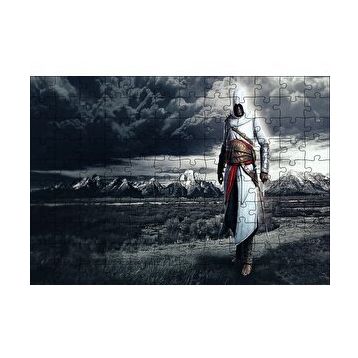 Cakapuzzle Assassins Creed Suikastçi Kara Bulutlar ve Çayırlar 120 Parça Ahşap Puzzle