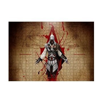Cakapuzzle Assassins Creed Suikastçi ve Leonardo Çizimi 120 Parça Ahşap Puzzle